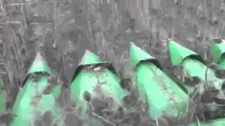 John Deere S680 & 1253-A RowCrop Head Harvesting Sunflowers