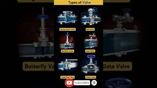 Types of Valves #valve #3danimation #shorts #tech