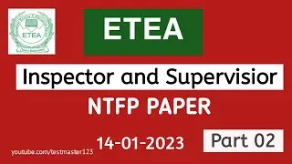 ETEA Inspector and Supervisor (NTFP) Forest Department paper part 2 |  @testmaster123 ​
