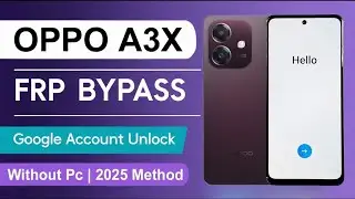 Oppo A3x | CPH2641 | Frp Bypass | 2026 Unlock Without PC | Quick Share Not Working | 100% Working ✅✅