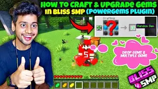 How To Craft & Upgrade Gems in Bliss SMP ( PowerGems Plugin ) || PowerGems Plugin Config Setup