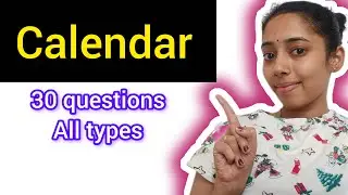 CALENDAR || LOGICAL REASONING || COMPETITIVE EXAMS