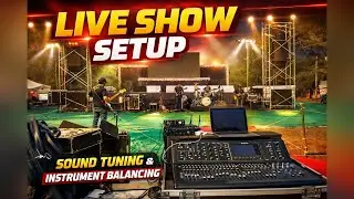 Live🛑 Program setup | Sound tuning 🔊 | instrument vocal mixing 🎤 | Midas m32 