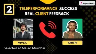 Teleperformance | Real Call with Selected Candidate ~ Vivek | Teleperformance Malad, Mumbai Journey