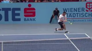 Troicki Rifles Backhand Hot Shot Past Thiem Vienna 2016