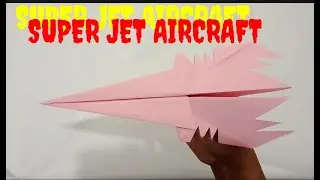 Fighter Jet Paper Plane Origami - Easy Way to Make a Plane From Pink Paper