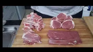 How to butcher Eye loin or backstrap, Tenderloin and Lamb Noisettes.