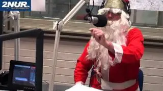 Santa Claus joins 2NUR (2NURFM archive)