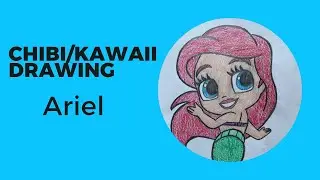 Chibi/Kawaii Drawing Ariel from Disney&rsquo;s The Little Mermaid