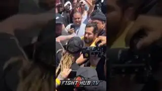 Jorge Masvidal BRAWLS with Nate Diaz team at press conference!