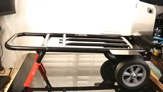 VEVOR Steel Pneumatic Hand Truck Dolly, Convertible Heavy-Duty Moving Dolly Cart with Handle, 600