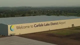 Carlisle Lake District Airport external vinyl signage by Ast Signs