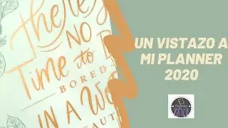 Un vistazo a mi planner del 2020