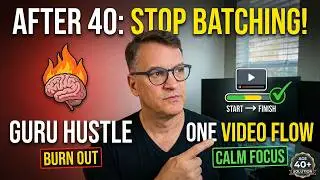 Starting YouTube After 40 - Content Creation WITHOUT the Burnout