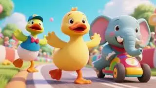 Танцующие друзья! 🐘🦆 Гонки слонят и уток. Часть 2 | Веселье для детей