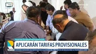 Acuerdan un incremento del 40% en las tarifas del transporte interdepartamental
