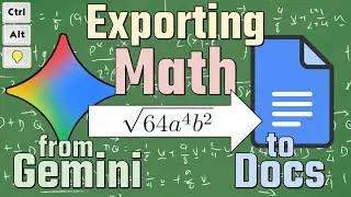 Экспорт математических выражений из Gemini в Google Docs