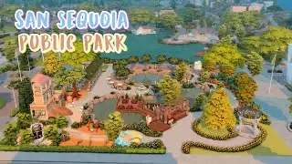 San Sequoia Public Park  || (no CC) The Sims 4 Speed Build #growingtogether #sims4 #basegame