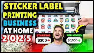 Sticker Label Printing Business at Home 2025 (Step By Step Guide) | How to Start a Sticker Business