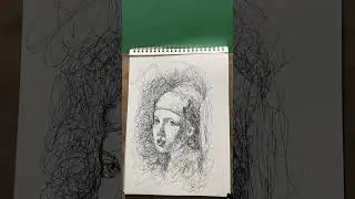 Timelapse pen scribbles art #art #pen