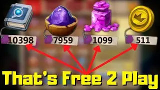 500 coins on a Free 2 Play | F2P Challenge Account Review | Castle Clash