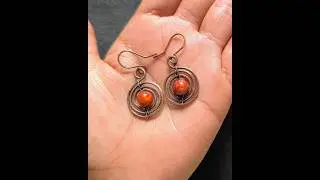 Making spiral wire earrings