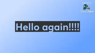 Hello again!!!!