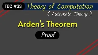 Arden's Theorem | Proof | Theory of computation