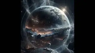 sci-fi scene in the AI parallel universe