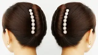 Easy French Roll Hairstyle For Long Hair Step By Step | Easy Juda Hairstyle With Clutcher