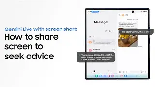 How to use Gemini Live with screen share | Galaxy Z Fold7 | Samsung Nordics