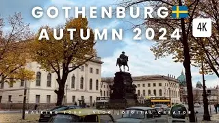 Sweden: Autumn Beauty in Gothenburg, 4K Walk