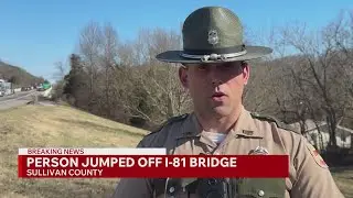 THP investigating after person jumps from bridge on I-81 in Sullivan County