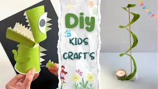 DIY Kids Crafts 🧒🎨 | Easy & Fun Paper Dinosaur Craft 🦖 | Full Tutorial with Measurements |