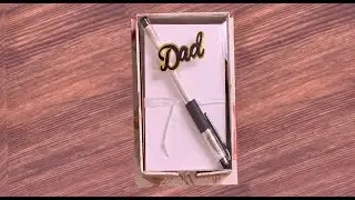 Note card holder using 3x5 index cards (Father's day series) But can be used for anyone.