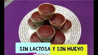 Magdalenas de chocolate sin huevo ni lactosa #magdalenas #sinhuevo #sinlactosa