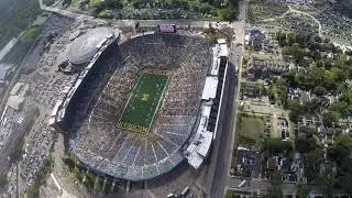 Parachuting Into Michigan Stadium with 