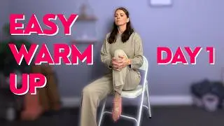 Chair Yoga for Beginners Gentle Seated Warm Up | Day 1 Begin Again