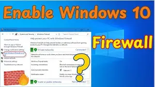 How to Enable or Disable Windows 10 Inbuilt Defender Firewall