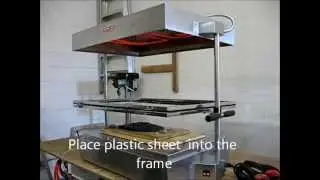 MADE IN USA DESKTOP VACUUM FORMING MACHINE  EZFORM LV 1827  - EZFORM SV 1217