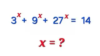 A nice exponential equation to solve| Math Olympiad 