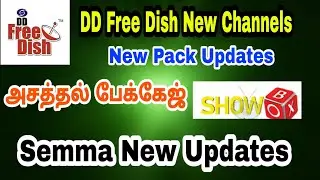DD Free Dish New Show Box Channels Latest updates | #ddfreedish #tamil