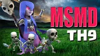 THREE STAR ANY TOWNHALL 9!! MSMD Guide ULTIMATE TH9 WAR ATTACK | Clash of Clans