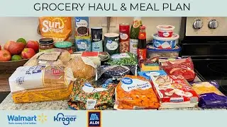 GROCERY HAUL & MEAL PLAN | WALMART PICKUP | ALDI | KROGER | GETTING READY FOR CHRISTMAS