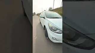 police car damaged by real car  #shorts