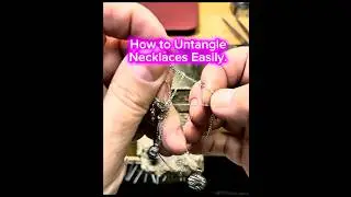 How to untangle necklaces easily#jewelry #tangled #untangle #foryou #howto #how
