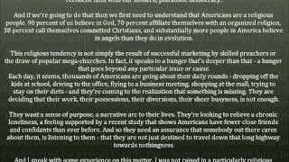 Obama's 2006 Speech on Faith and Politics