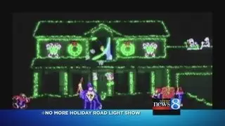 Holiday Road light show at an end