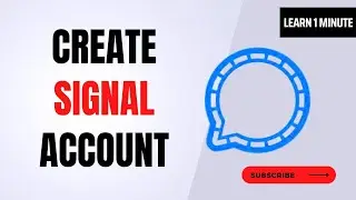 How To Create Signal Account | Signal Sign up 2023 | Signal Private Messenger |Learn 1 minute#signal