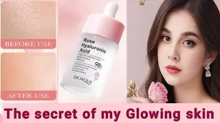 New viral Bioaqua Rose hyaluronic acid serum | Secret of my Glowing skin#whiteningserum#glowingskin
